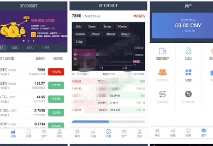 【价值1500】完美运营版在线交易所虚拟数字货币系统源码