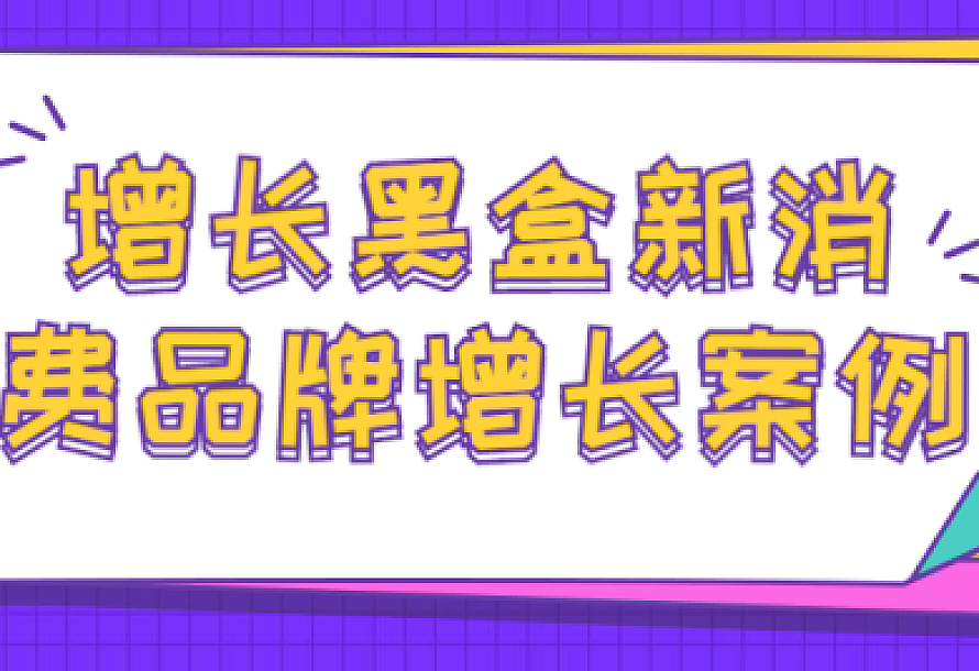 增长黑盒新消费品牌增长案例