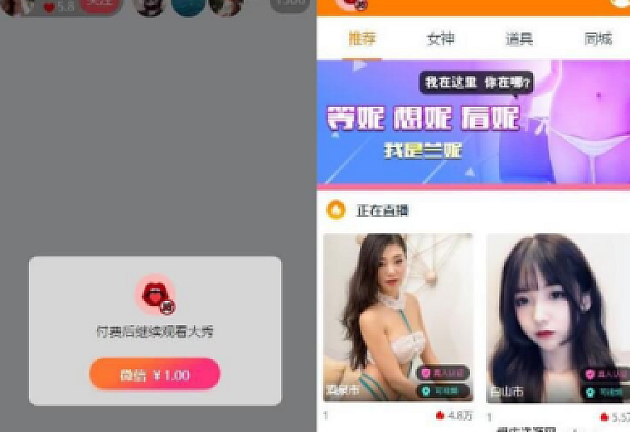 最新经营级秀出打赏系统源码+带支付/直播数据