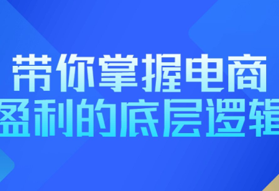 带你掌握电商盈利的底层逻辑