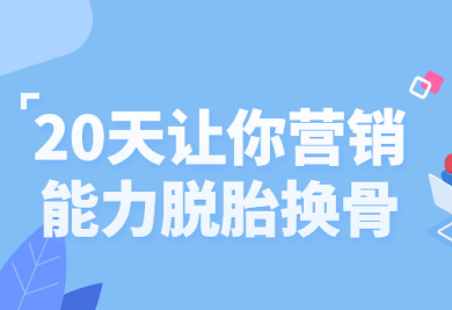 20天让你营销能力脱胎换骨
