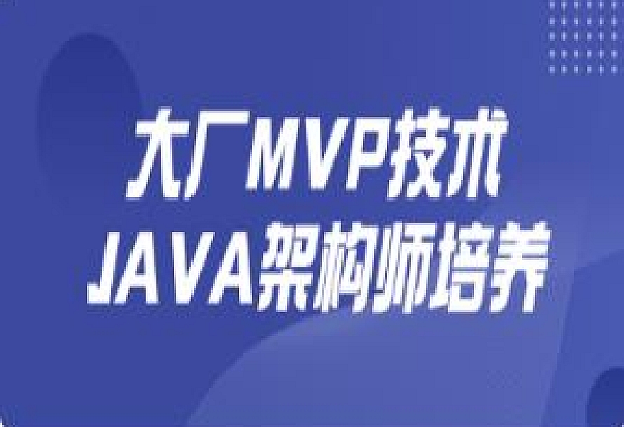 大厂MVP技术JAVA架构师培养