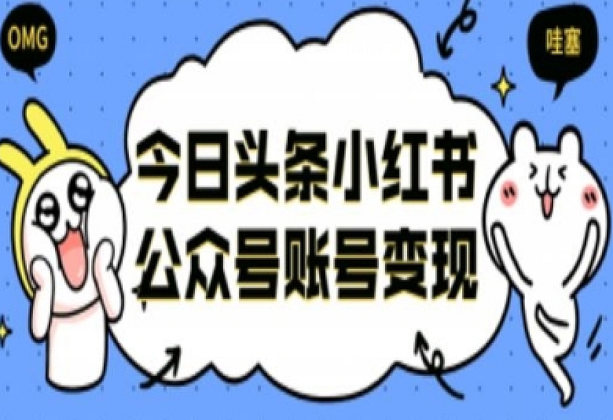 今日头条小红书公众号账号变现