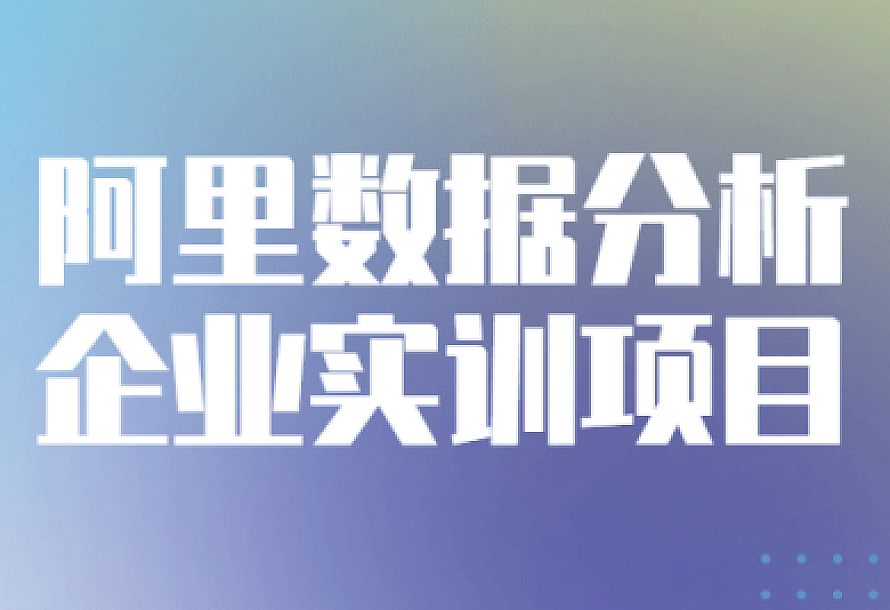 阿里数据分析企业实训项目