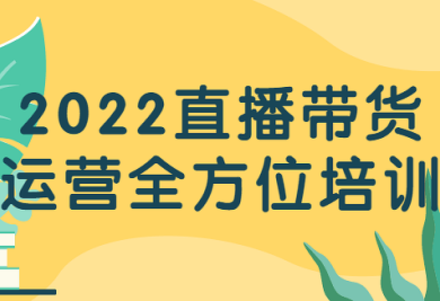 2022直播带货运营全方位培训
