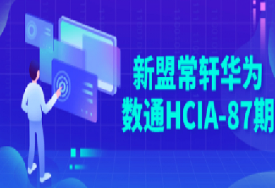新盟常轩华为数通HCIA-87期