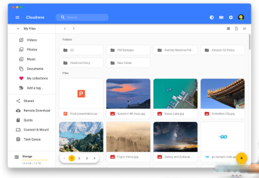 Cloudreve个人网盘系统源码 支持云存储(七牛、阿里云OSS、腾讯云COS、又拍云、OneDrive) 基于Go框架