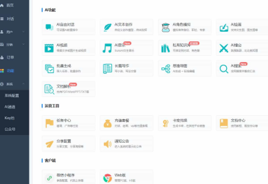 ChatGPT付费创作系统V3.1.3独立版 WEB端+H5端+小程序端 (新增DeepSeek高级通道+新的推理输出格式)